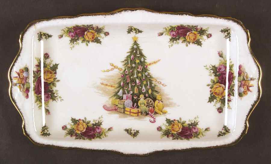 Christmas Magic Large Sandwich Tray by Royal Albert-1