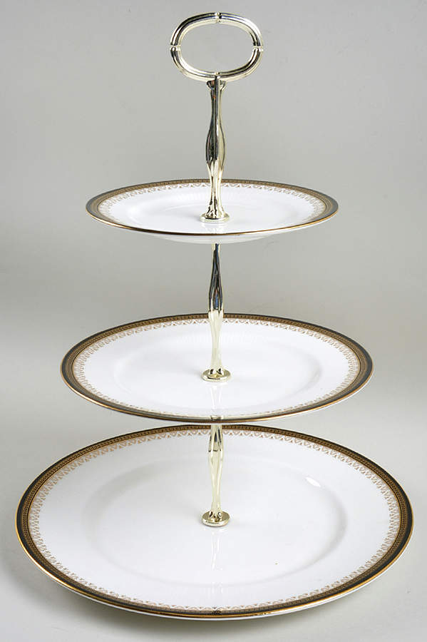 Clarence 3-Tiered Serving Tray (DP, SP, BB) by Royal Albert-1