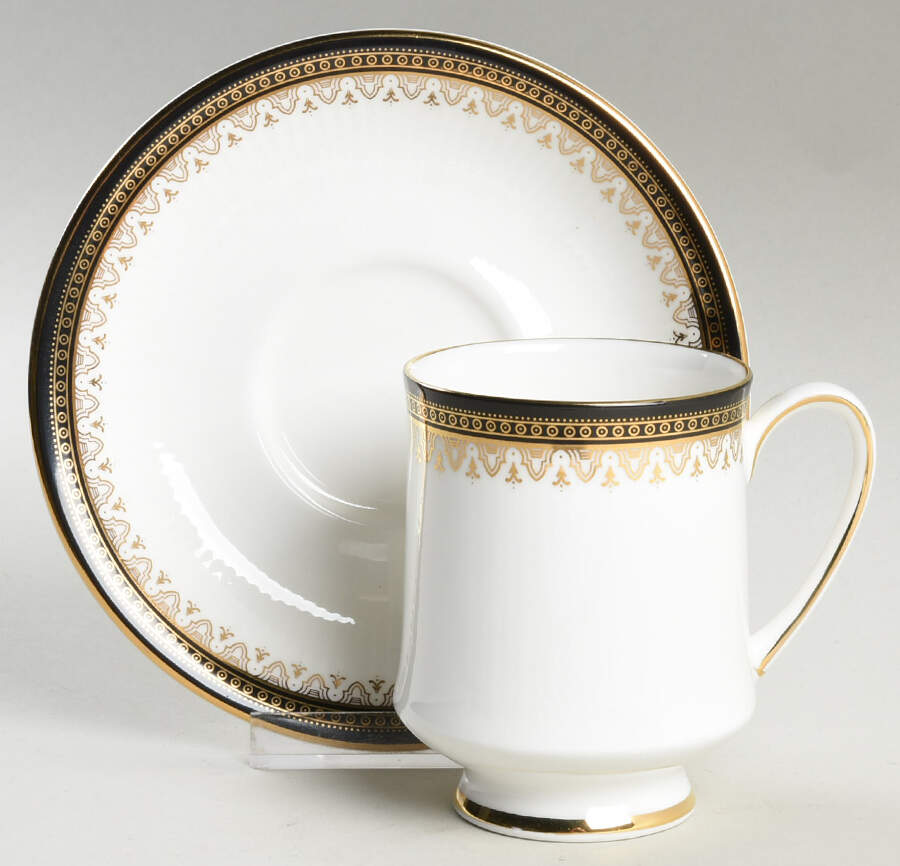 Clarence Footed Cup & Saucer Set by Royal Albert-1