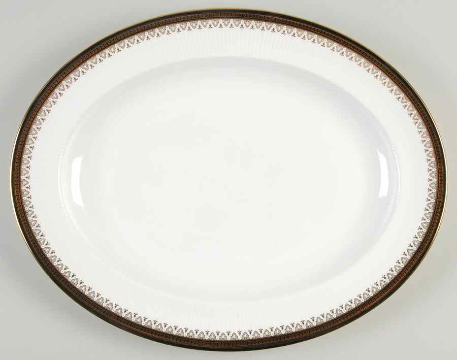 Clarence 13" Oval Serving Platter by Royal Albert-1