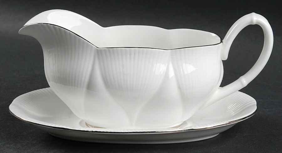 Clair De Lune Gravy Boat & Underplate by Royal Albert-1