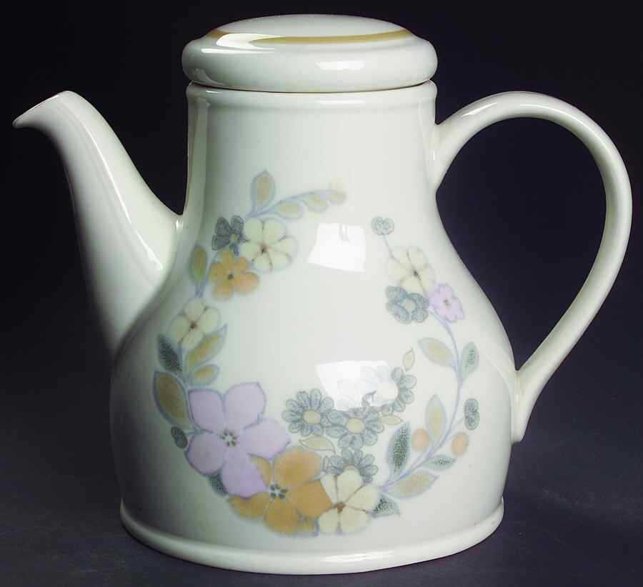 Cottage Flowers Coffee Pot & Lid by Royal Albert-1