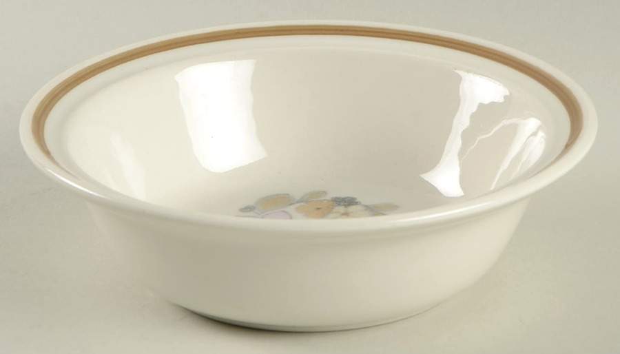 Cottage Flowers Rim Fruit/Dessert (Sauce) Bowl by Royal Albert-1