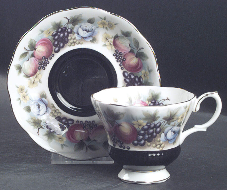 Country Fayre Series Footed Cup & Saucer Set by Royal Albert-1