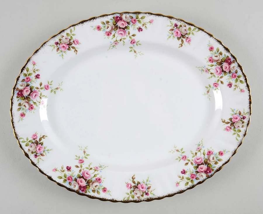 Cottage Garden 13" Oval Serving Platter by Royal Albert-1