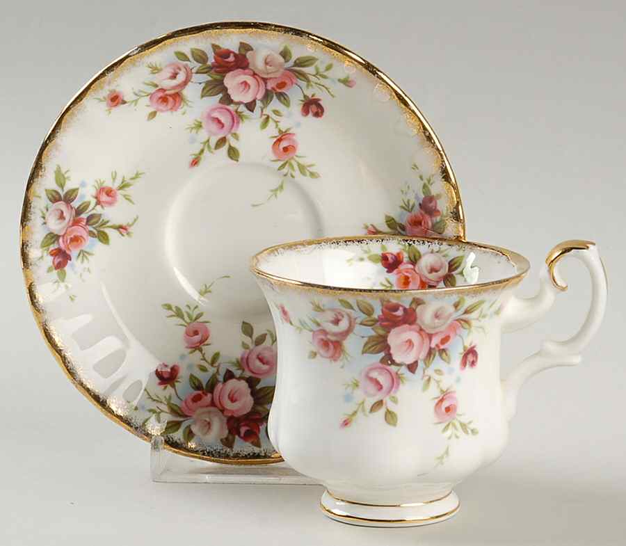 Cottage Garden Footed Demitasse Cup & Saucer Set by Royal Albert-1