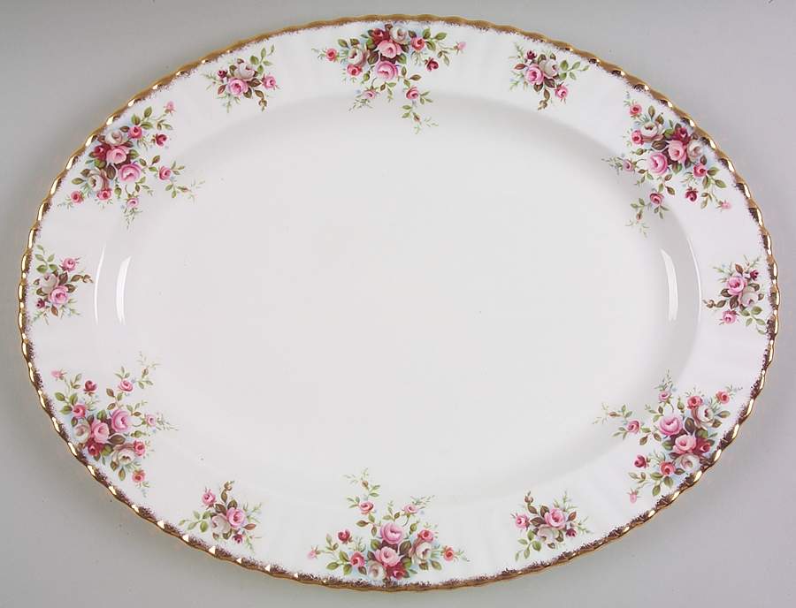 Cottage Garden 16" Oval Serving Platter by Royal Albert-1