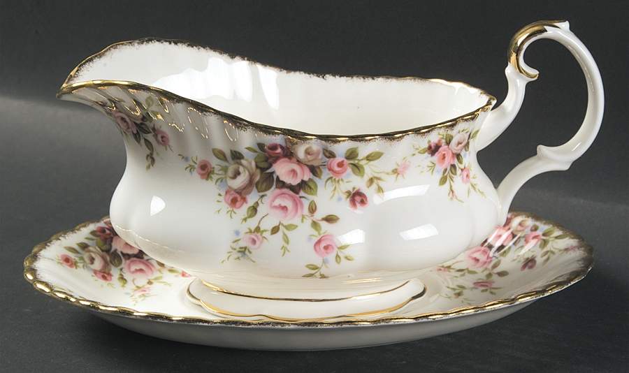 Cottage Garden Gravy Boat & Underplate by Royal Albert-1