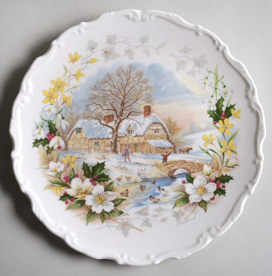 Cottage Garden Year Series Salad Plate by Royal Albert-1