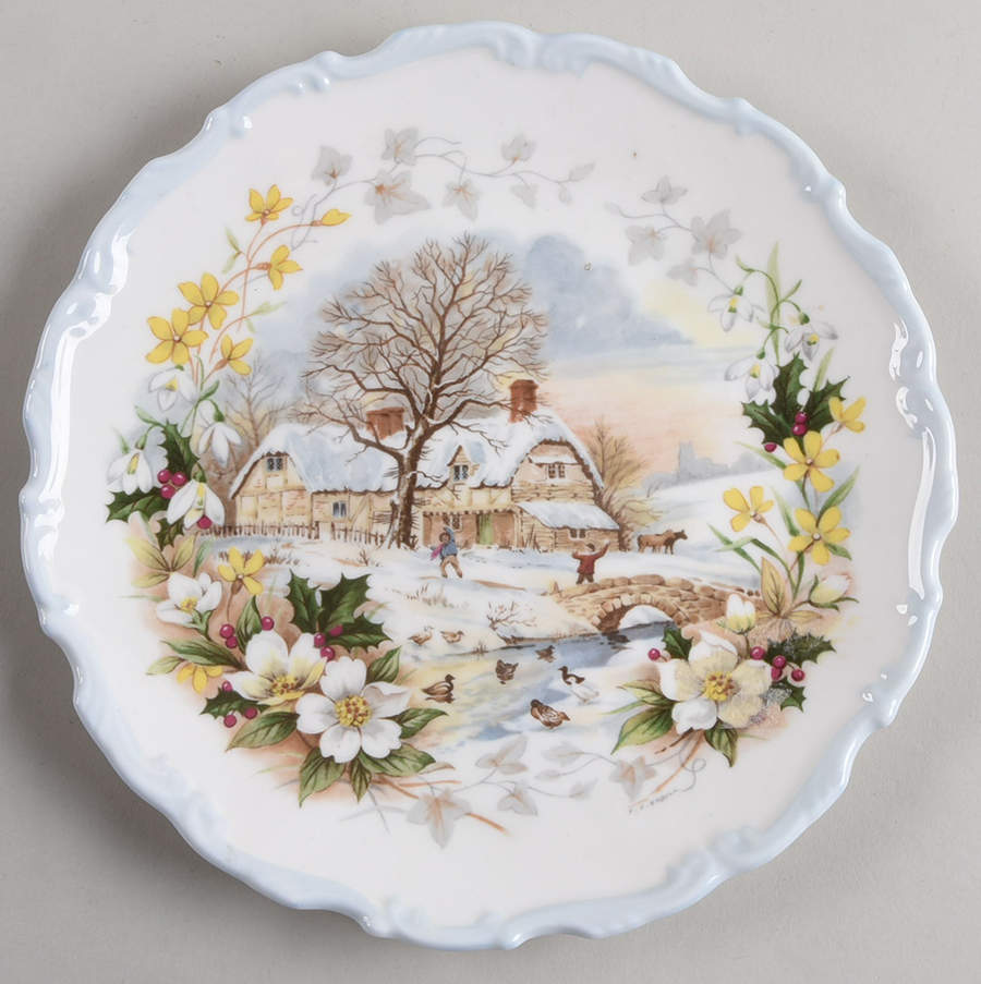 Cottage Garden Year Series Salad Plate by Royal Albert-1