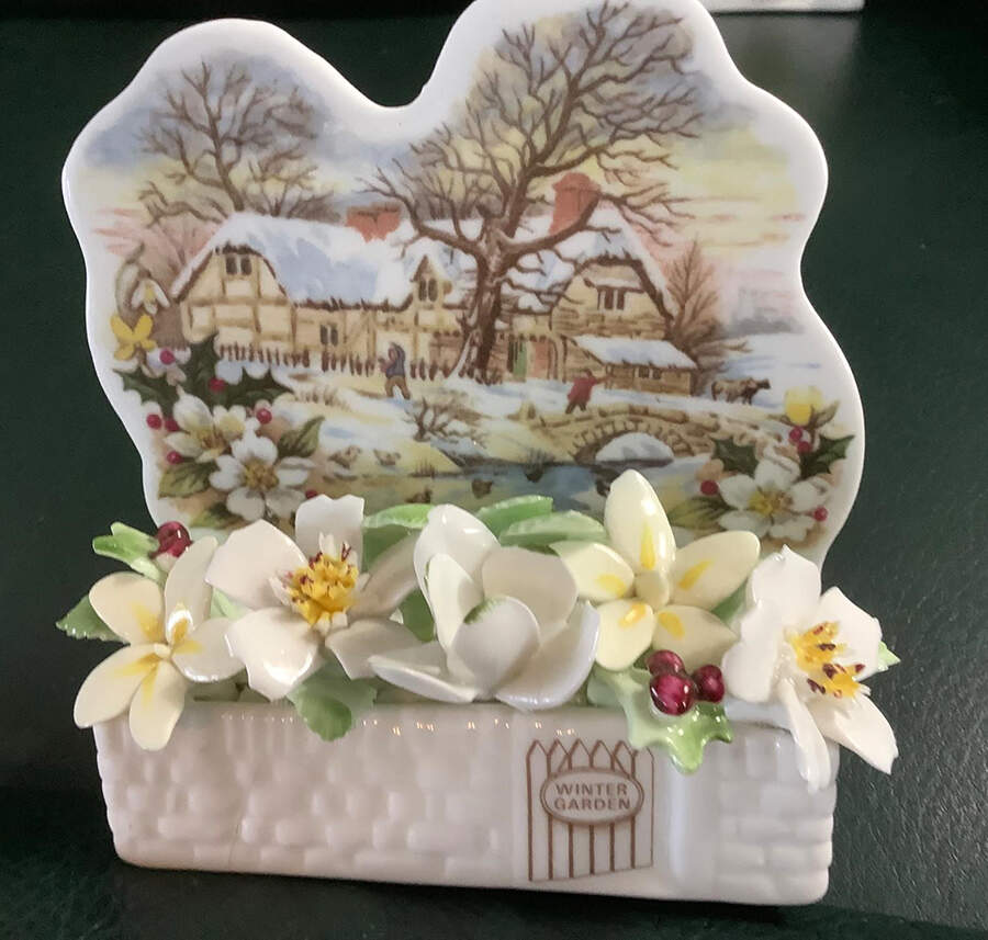Cottage Garden Year Series Window Box Figurine by Royal Albert-1