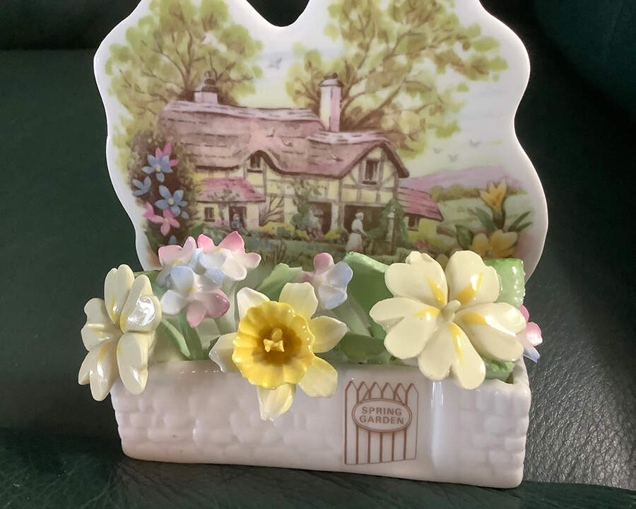 Cottage Garden Year Series Window Box Figurine by Royal Albert-1
