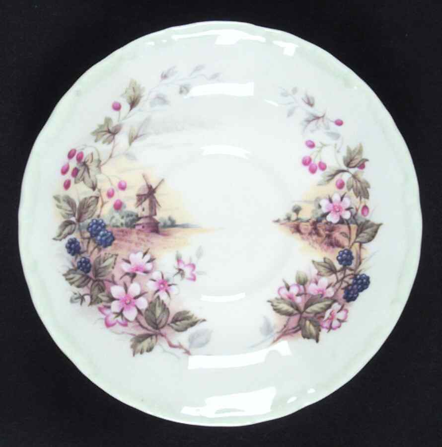 Cottage Garden Year Series Saucer for Footed Cup by Royal Albert-1