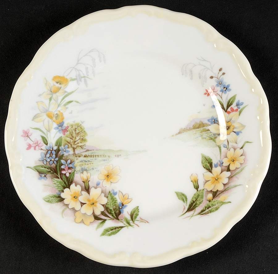 Cottage Garden Year Series Bread & Butter Plate by Royal Albert-1