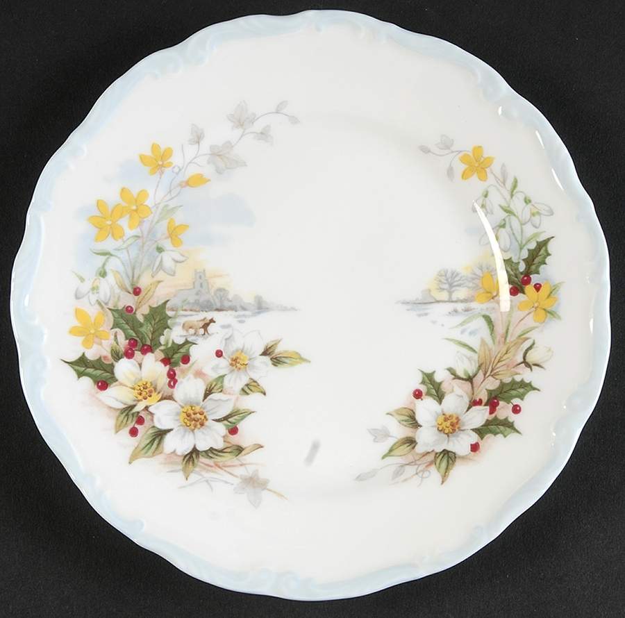 Cottage Garden Year Series Bread & Butter Plate by Royal Albert-1
