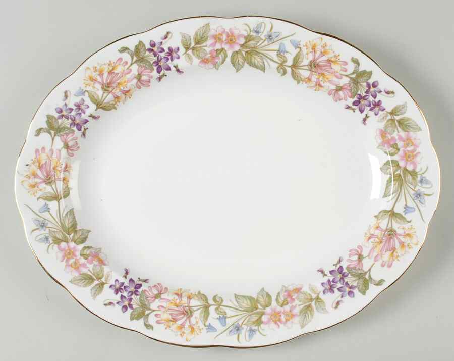 Country Lane 13" Oval Serving Platter by Royal Albert-1