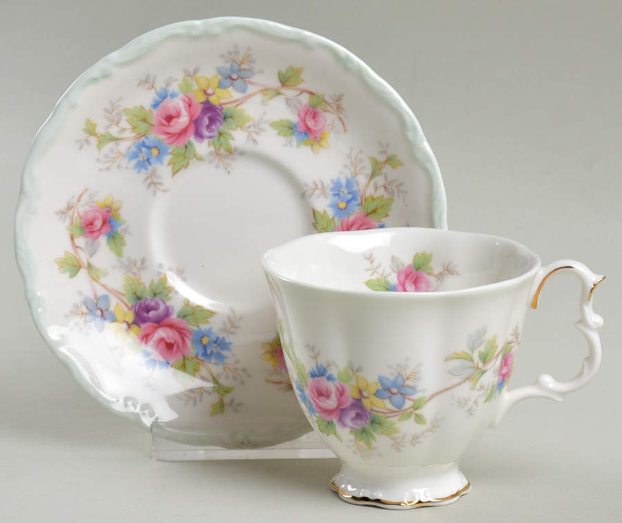 Colleen Footed Cup & Saucer Set by Royal Albert-1
