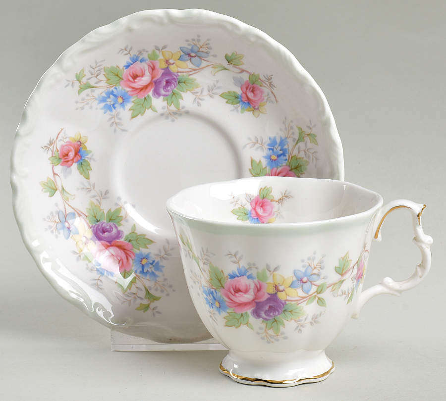 Colleen Footed Cup & Saucer Set by Royal Albert-1