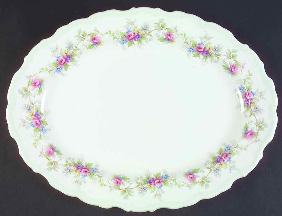 Colleen 16" Oval Serving Platter by Royal Albert-1