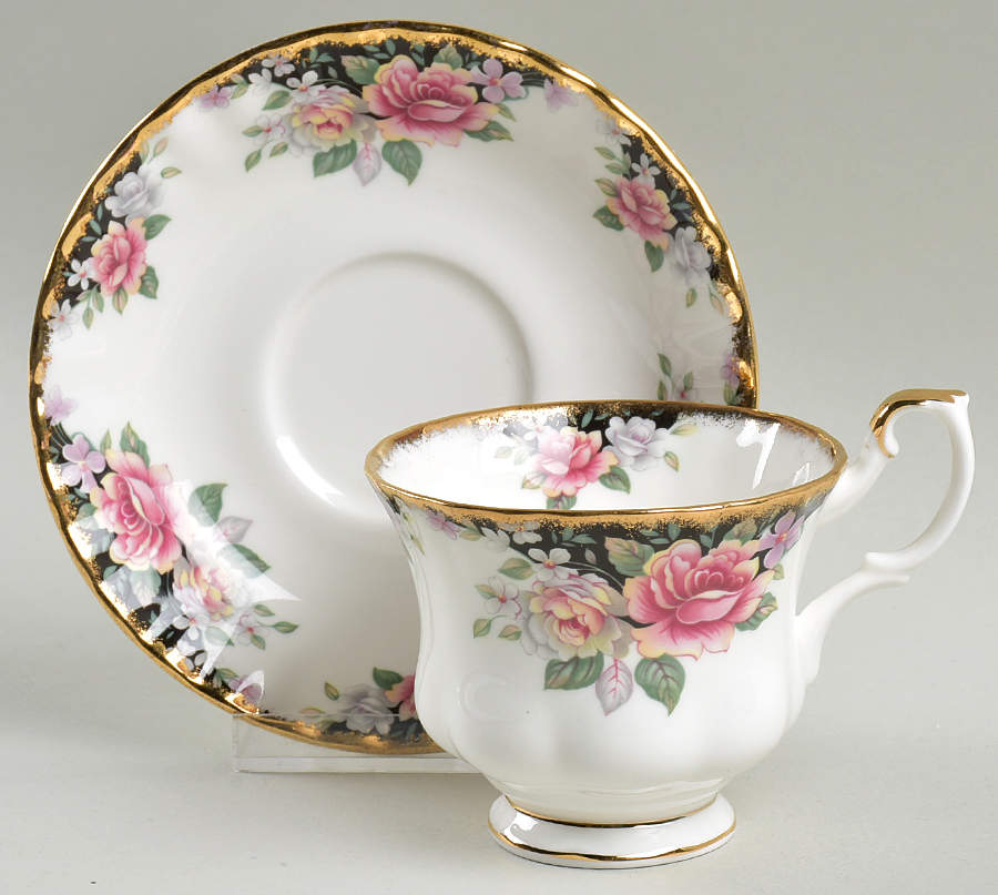Concerto Footed Cup & Saucer Set by Royal Albert-1