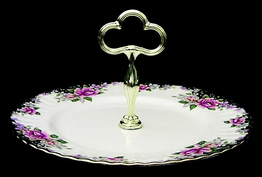 Concerto Round Serving Plate with Handle (DP) by Royal Albert-1