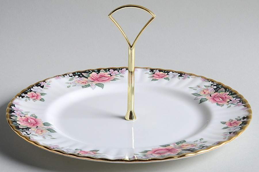 Concerto Round Serving Plate with Handle (DP) by Royal Albert-1