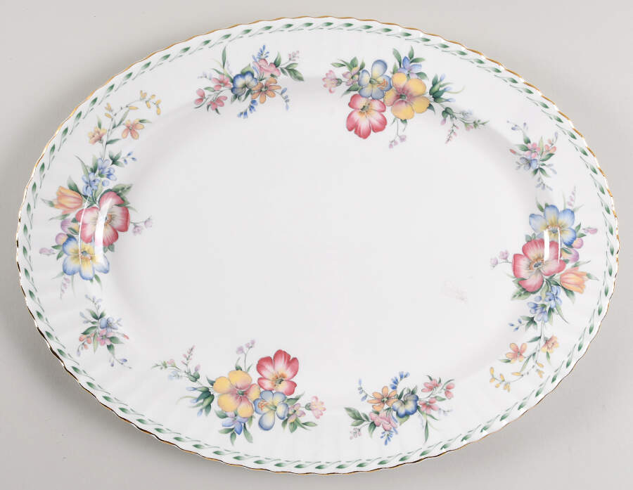 Constance 16" Oval Serving Platter by Royal Albert-1