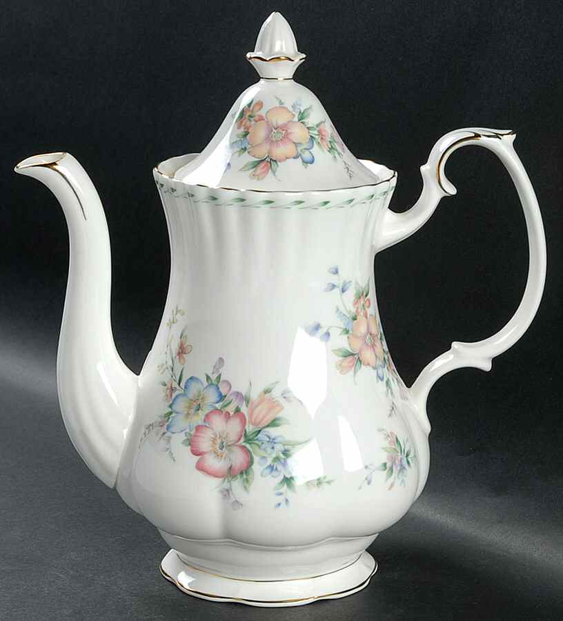 Constance Coffee Pot & Lid by Royal Albert-1