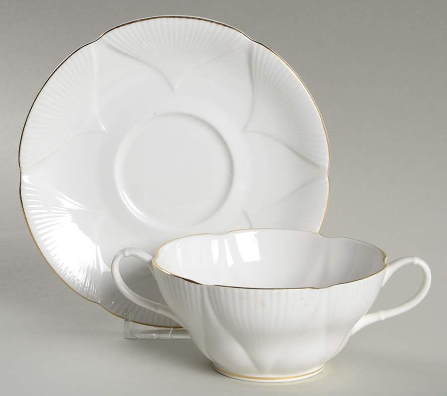Coronet Flat Cream Soup Bowl & Saucer Set by Royal Albert-1