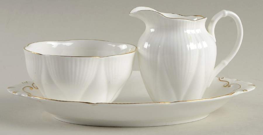 Coronet Tray for Mini Creamer & Open Sugar by Royal Albert-1