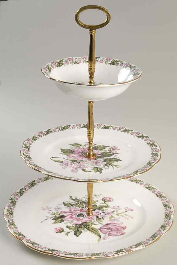Cotswold 3-Tiered Serving Tray (DP, SP, FR) by Royal Albert-1
