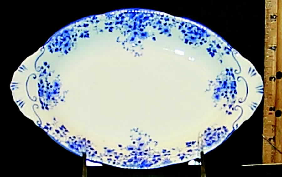 Dainty Blue Tray for Mini Creamer & Open Sugar by Royal Albert-1
