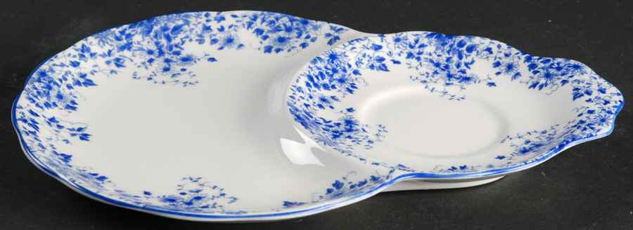 Dainty Blue Plate for Dessert Plate & Cup Set by Royal Albert-1