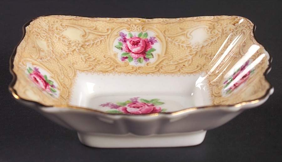 Devonshire Lace Small Square Sweet Meat Dish by Royal Albert-1