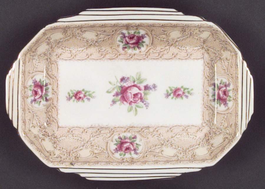 Devonshire Lace Rectangular Sweet Meat Dish by Royal Albert-1