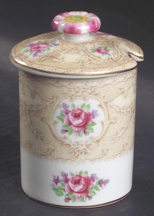 Devonshire Lace Jam/Jelly & Lid by Royal Albert-1
