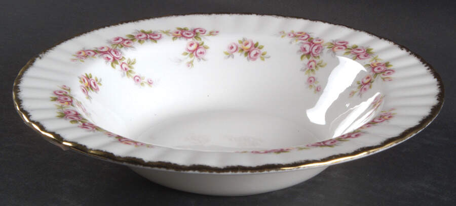 Dimity Rose Rim Soup Bowl by Royal Albert-1