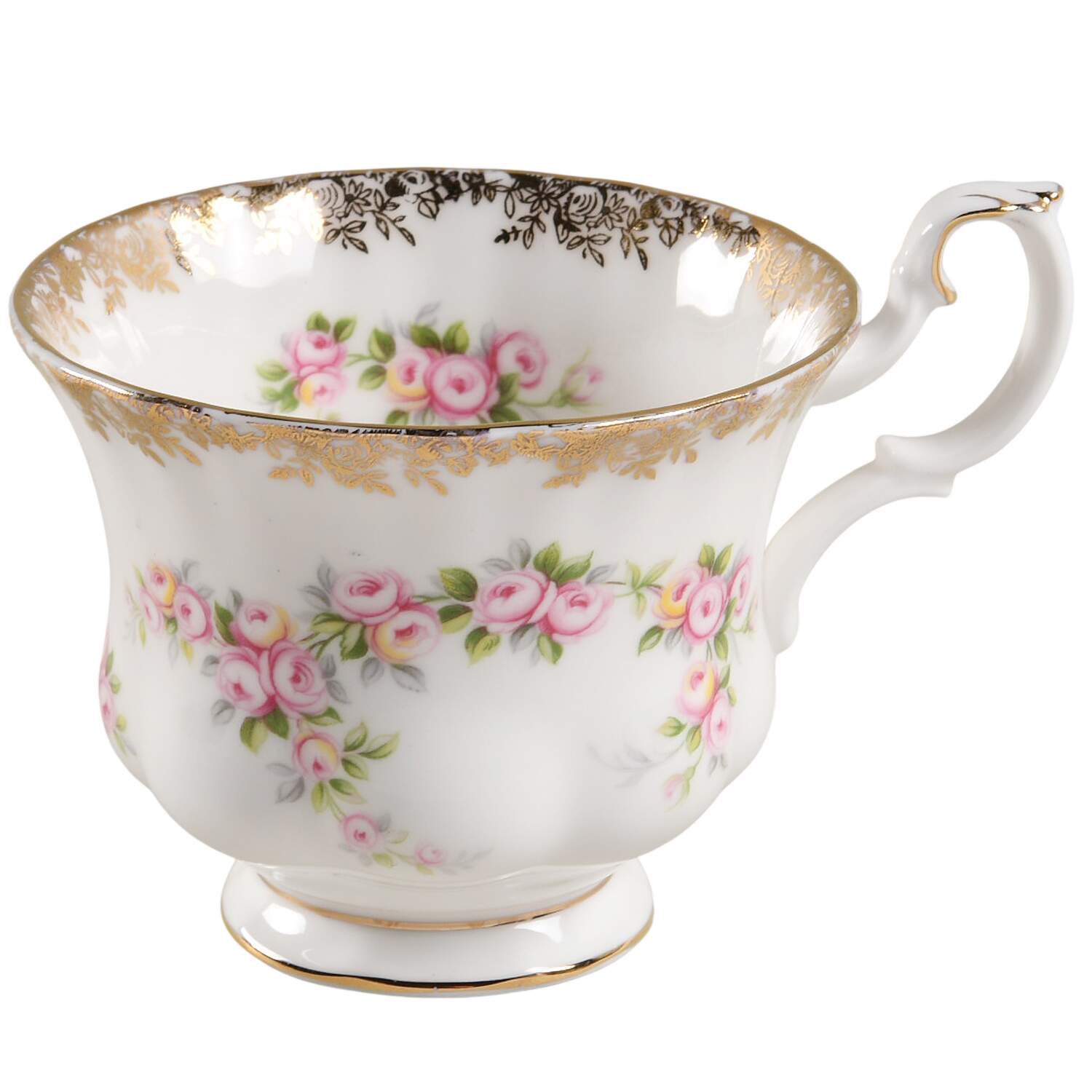 Dimity Rose Footed Cup by Royal Albert-1