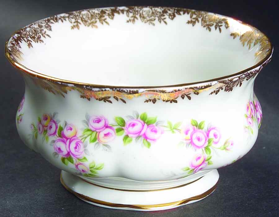 Dimity Rose Open Sugar Bowl by Royal Albert-1
