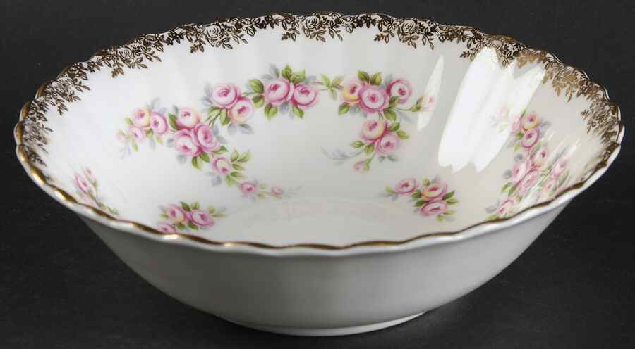 Dimity Rose Coupe Cereal Bowl by Royal Albert-1