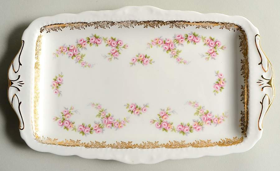 Dimity Rose Large Sandwich Tray by Royal Albert-1