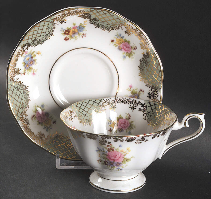 Empress Series Footed Cup & Saucer Set by Royal Albert-1