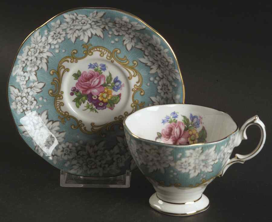 Enchantment Footed Demitasse Cup & Saucer Set by Royal Albert-1