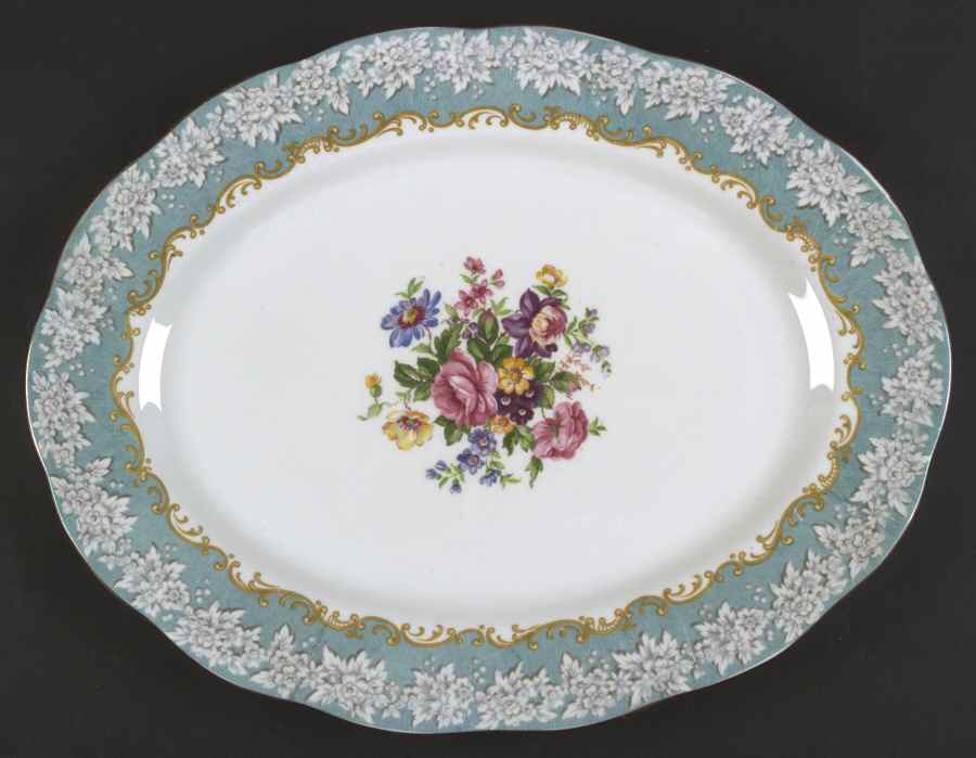 Enchantment 15" Oval Serving Platter by Royal Albert-1