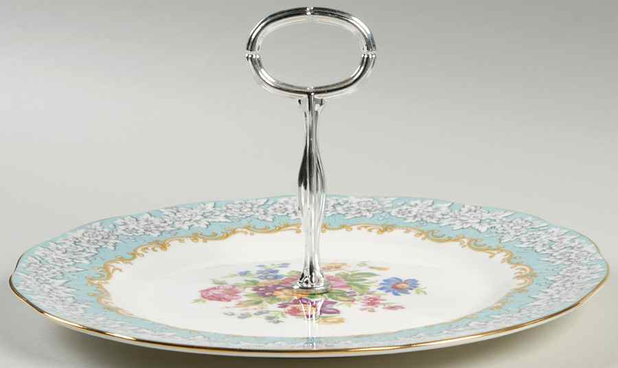 Enchantment Round Serving Plate with Handle (SP) by Royal Albert-1