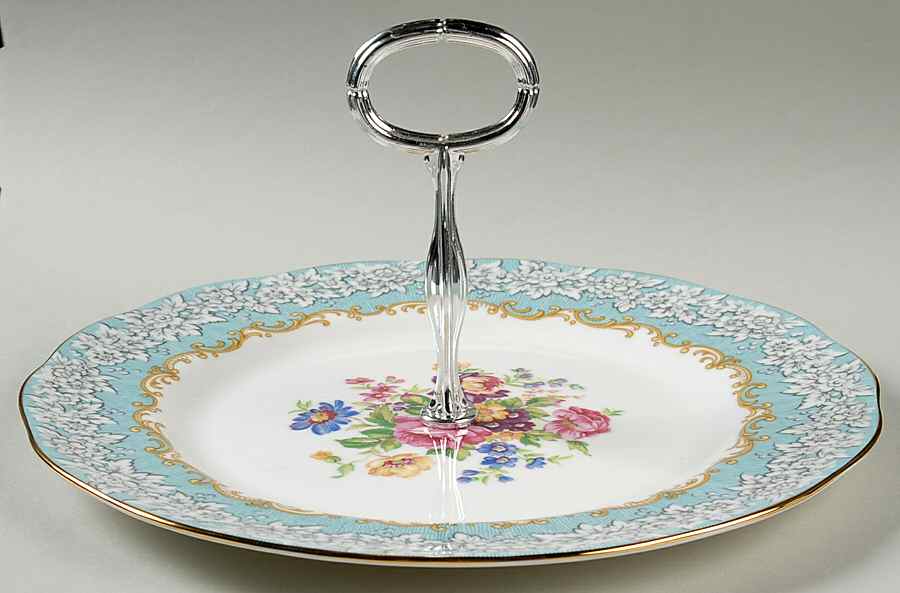 Enchantment Round Serving Plate with Handle (DP) by Royal Albert-1