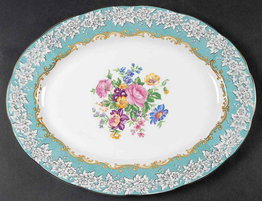 Enchantment 13" Oval Serving Platter by Royal Albert-1