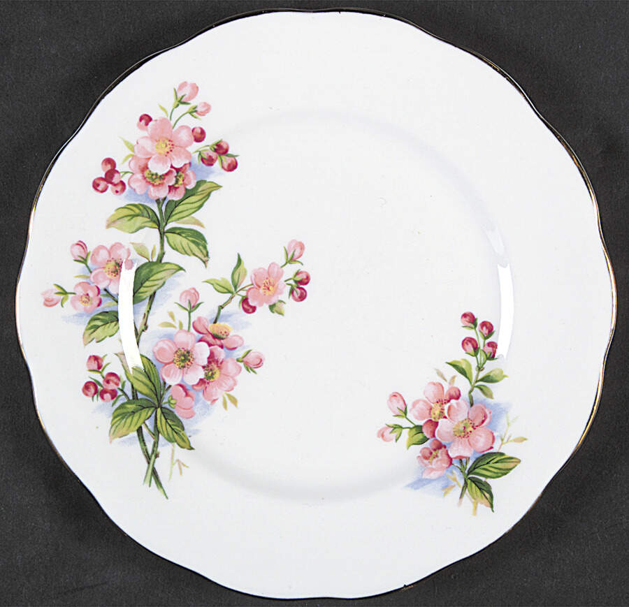 Evesham (Apple Blossoms) Bread & Butter Plate by Royal Albert-1