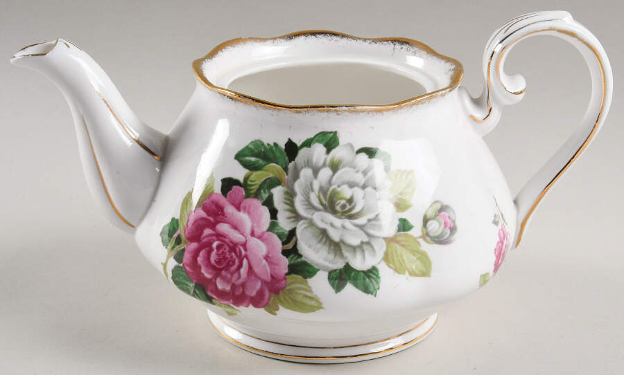 Evening Rhapsody (Pink & White Floral) Small Teapot No Lid by Royal Albert-1