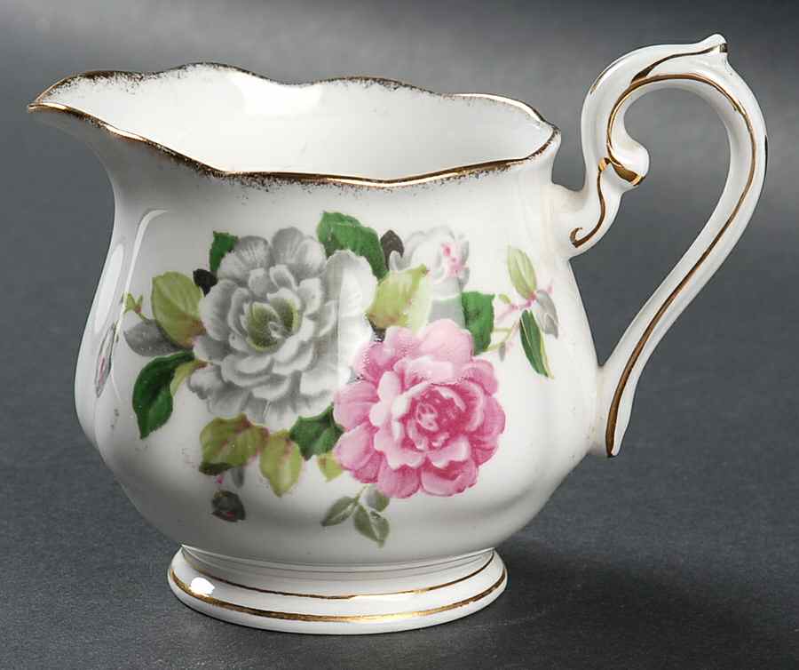 Evening Rhapsody (Pink & White Floral) Creamer by Royal Albert-1